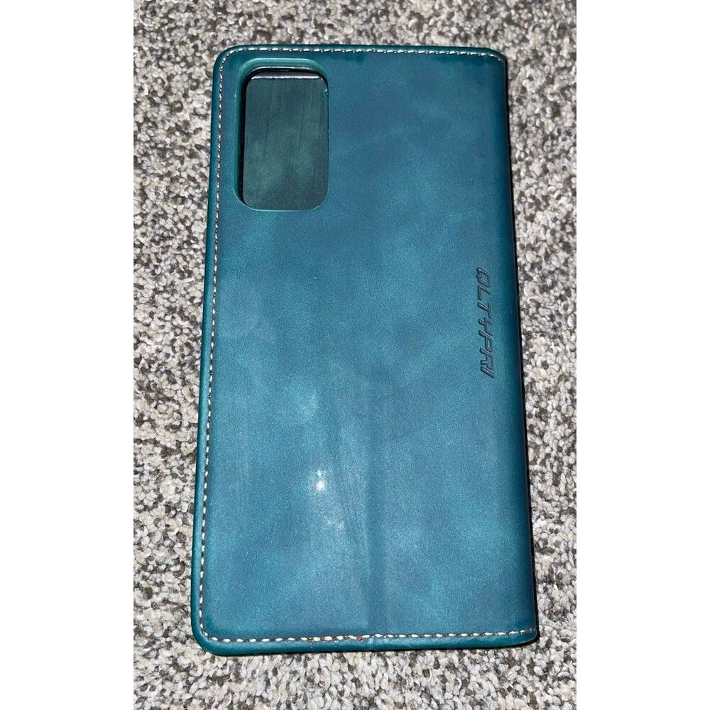 Samsung Galaxy S20 FE Wallet Case QLTYPRI Leather Flip Folio Detachable Teal